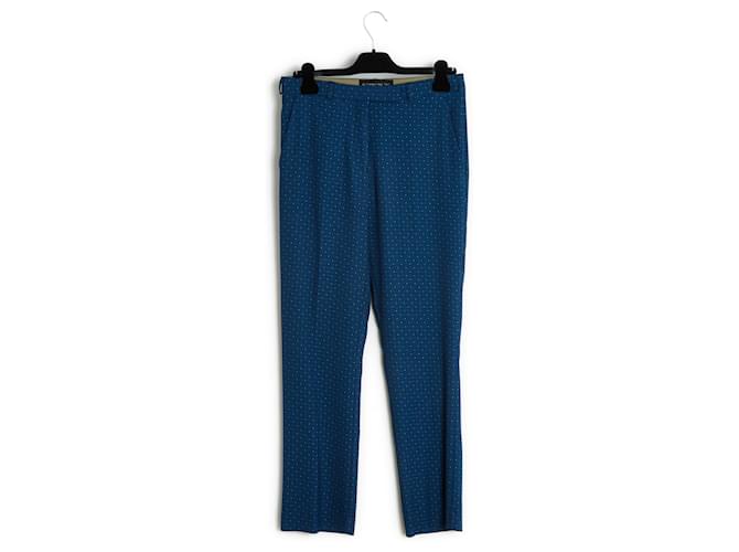 Italian Etro pants FR38 Dark Blue Pants US28 Viscose  ref.1330559
