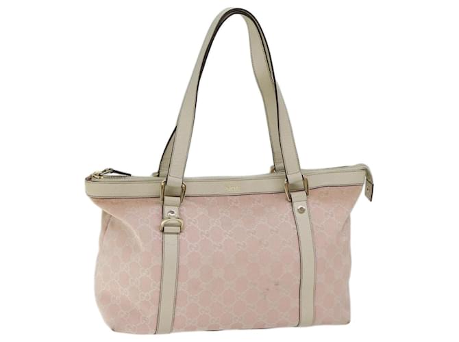 GUCCI GG Canvas Tote Bag Pink 141470 auth 70603  ref.1330622