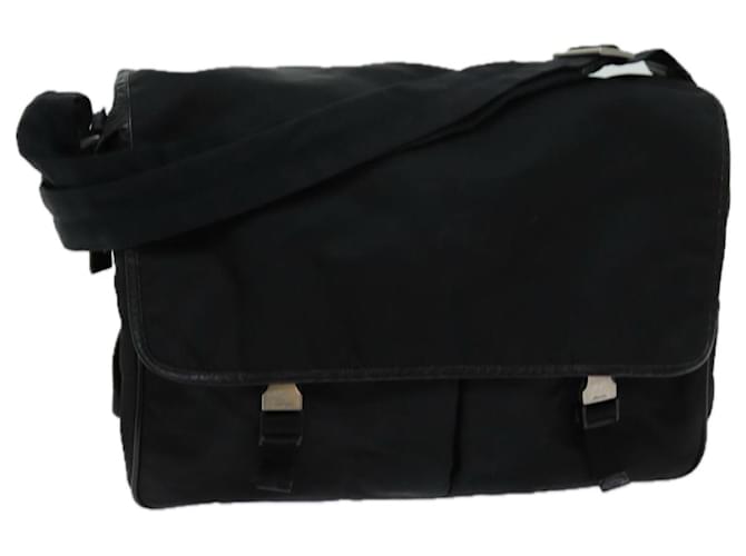 PRADA Shoulder Bag Nylon Black Auth bs13422  ref.1330643
