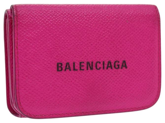BALENCIAGA Wallet Leather Pink 593813 Auth mr046  ref.1330664