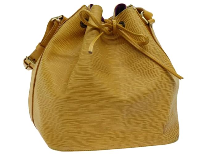 LOUIS VUITTON Epi Petit Noe Shoulder Bag Tassili Yellow M44109 LV Auth th4754 Leather  ref.1330680