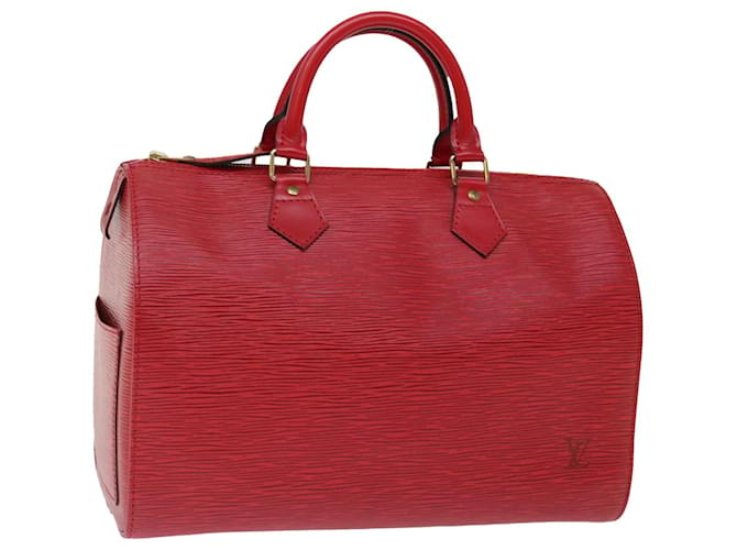 Louis Vuitton Epi Speedy 30 Hand Bag Castilian Red M43007 LV Auth mr081A Leather  ref.1330683