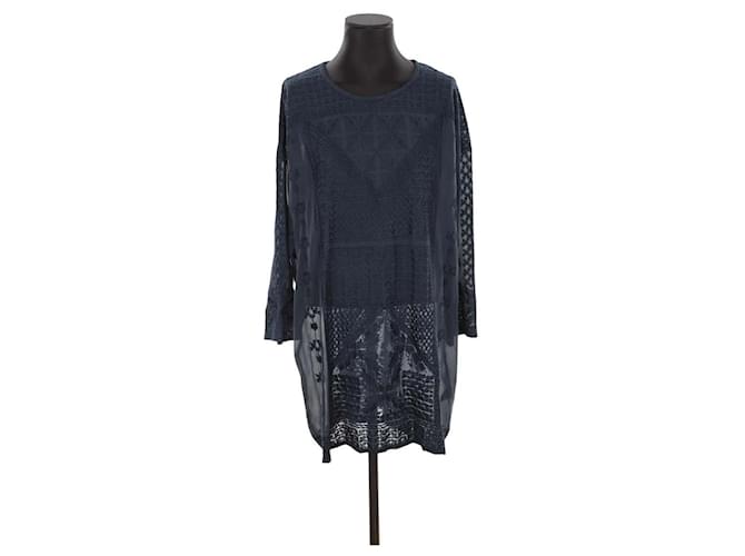 Isabel Marant Silk dress Blue  ref.1330728