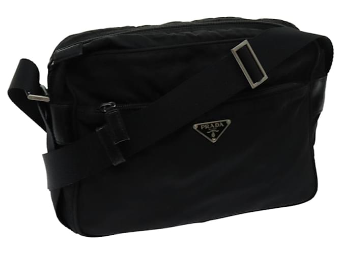 PRADA Shoulder Bag Nylon Black Auth bs13403  ref.1330730
