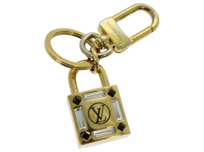 LOUIS VUITTON Rock Me Strass Key Holder Gold M64528 LV Auth 70418 Golden Metal  ref.1330735