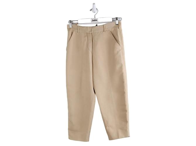 Prada Straight pants in cotton Beige  ref.1330772