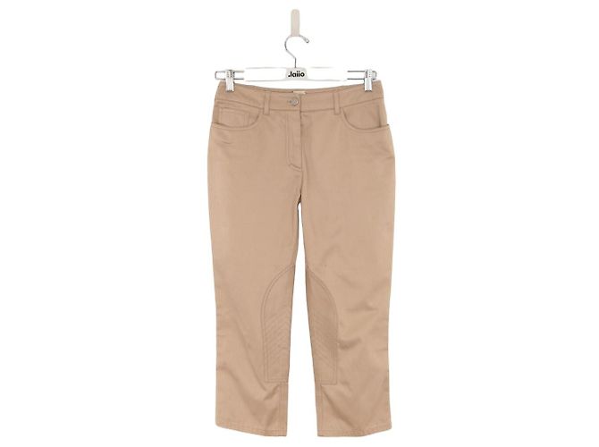 Hermès Cotton Slim Pants Beige