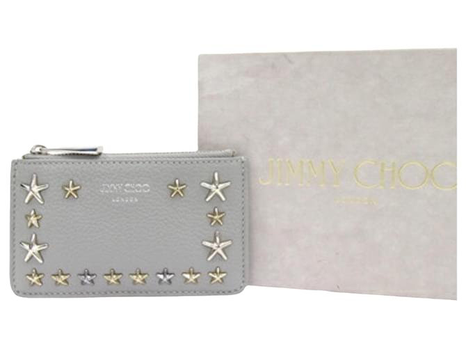 Jimmy Choo star Grey Leather  ref.1330811
