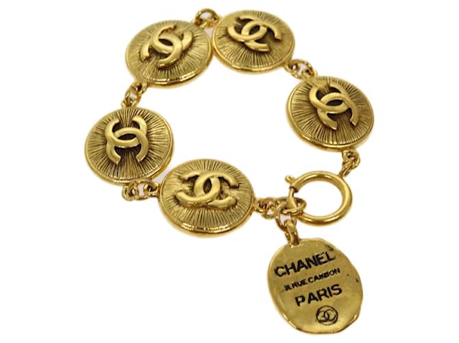 Chanel Cambon Dorado Metal  ref.1330871