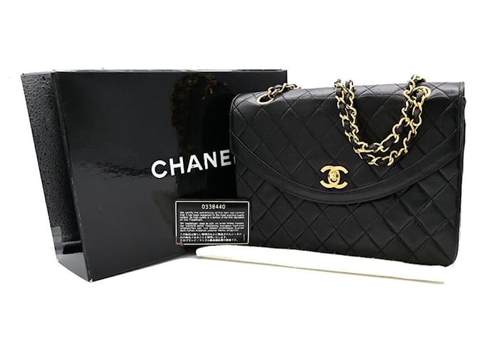 Chanel Matelassé Black Leather  ref.1330885