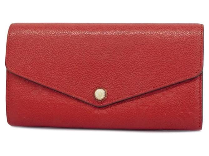 Louis Vuitton Zippy Red Leather  ref.1330929
