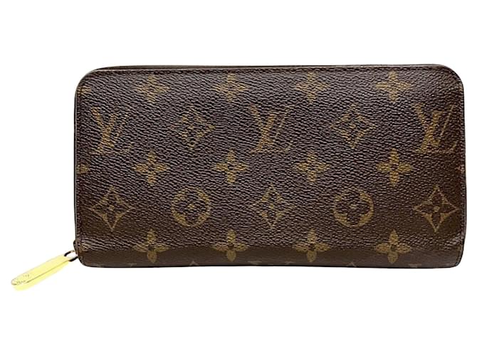 Louis Vuitton Zippy Wallet Brown Cloth  ref.1330938