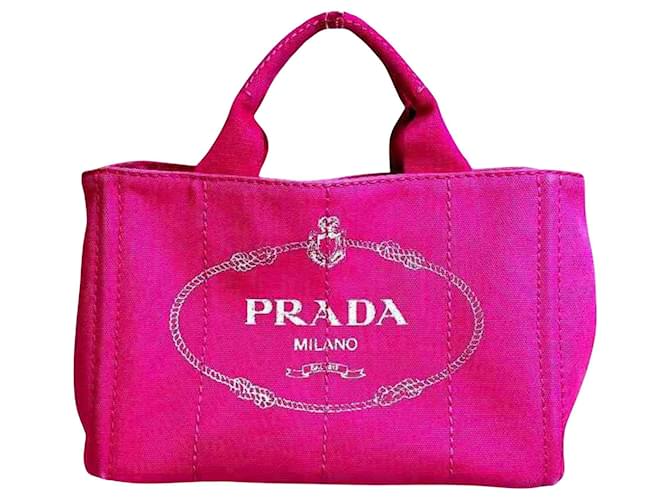 Prada Canapa Pink Cloth  ref.1330944