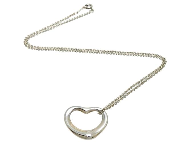 Tiffany & Co Open Heart Silvery Silver  ref.1330977