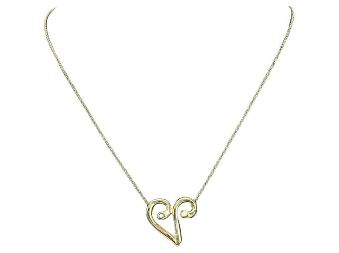 Tiffany & Co Paloma Picasso necklace Golden White gold  ref.1330982