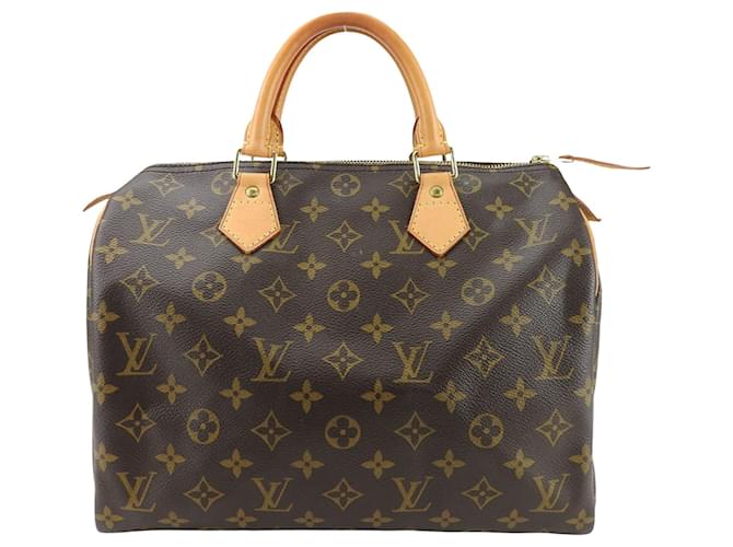 Louis Vuitton Speedy 30 Brown Cloth  ref.1331089