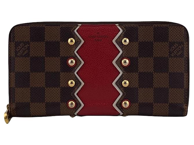 Louis Vuitton Zippy Wallet Brown Cloth  ref.1331101