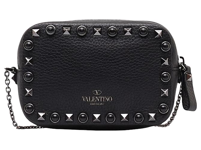 Valentino Garavani Rockstud Black Leather  ref.1331132