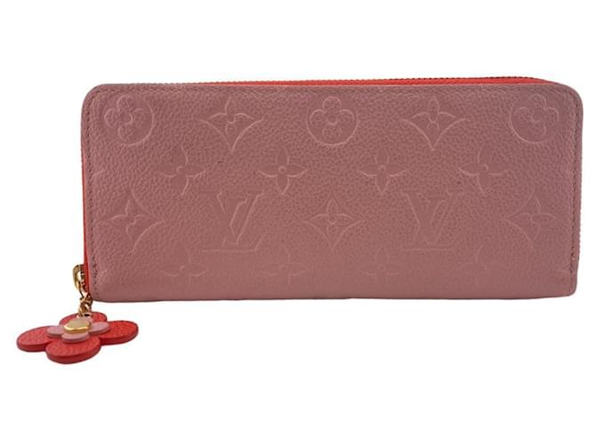 Zippy Louis Vuitton Portefeuille flink Pink Leder  ref.1331195