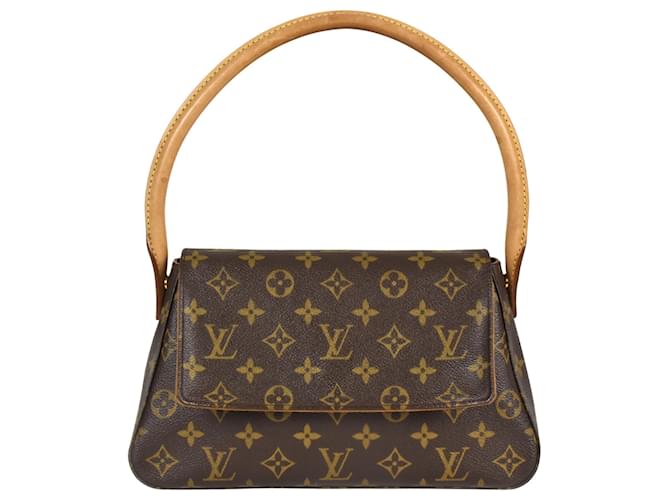 Louis Vuitton Mini looping Brown Cloth  ref.1331247