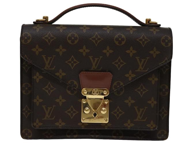 Louis Vuitton Monceau Brown Cloth  ref.1331248