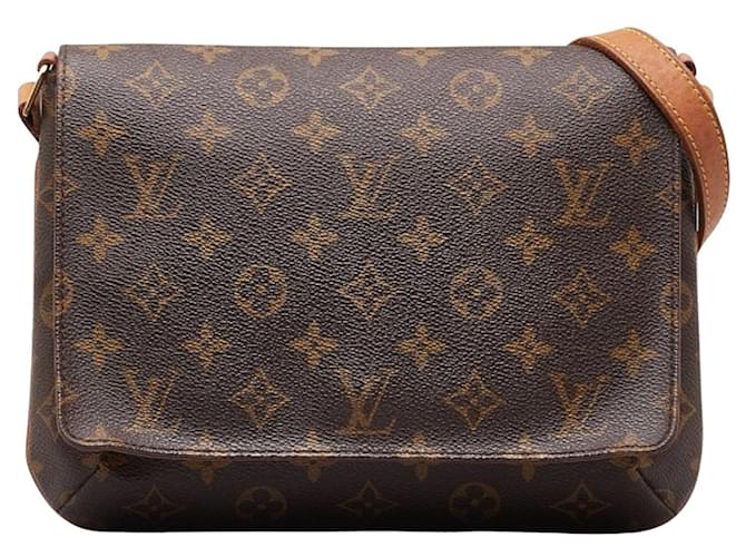 Louis Vuitton Musette Tango Brown Cloth  ref.1331252