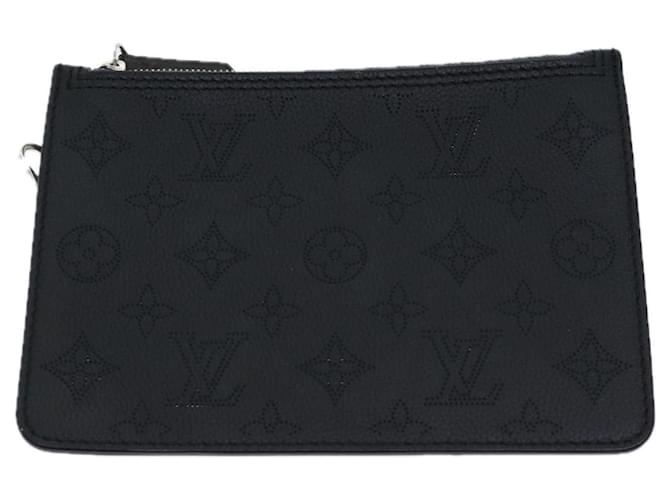 Louis Vuitton POCHETTE NEVERFULL Black Leather  ref.1331261