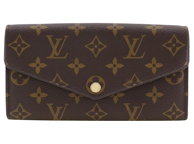 Louis Vuitton Portefeuille Sarah Brown Cloth  ref.1331275
