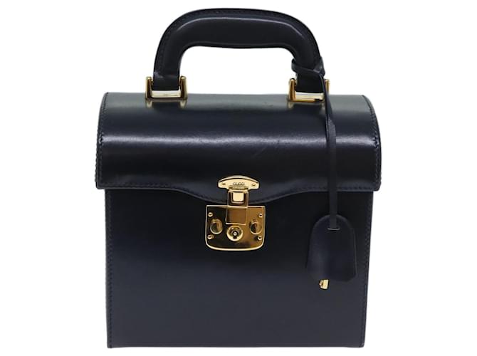 Gucci Lady Lock Navy blue Leather  ref.1331357