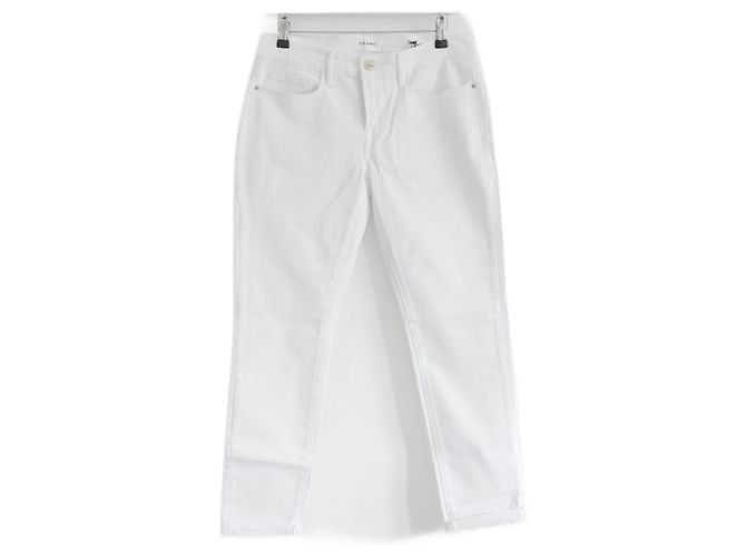 Frame Denim Frame Le Garcon White Boyfriend Jeans