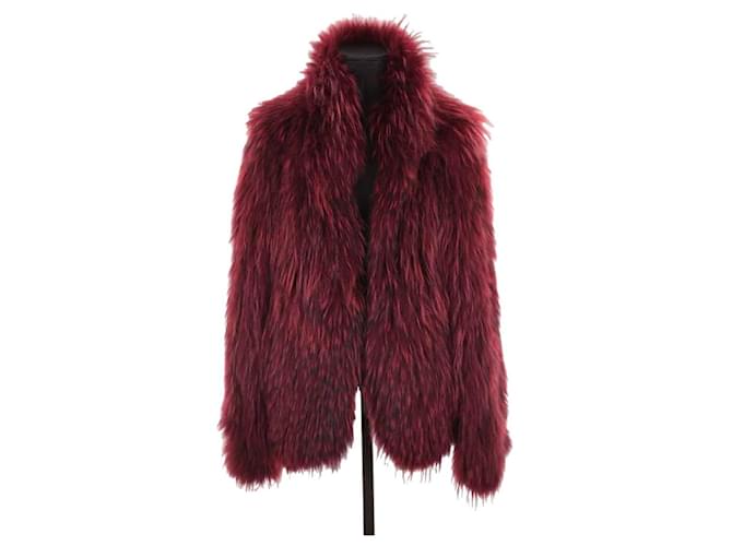 Autre Marque Fur coat Dark red  ref.1331471