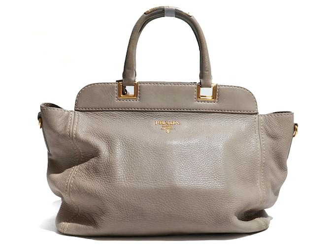 PRADA  Handbags T.  leather Grey  ref.1331504
