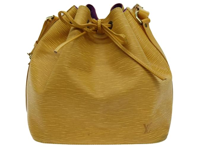 Noe Louis Vuitton Petit Noé Yellow Leather  ref.1331585