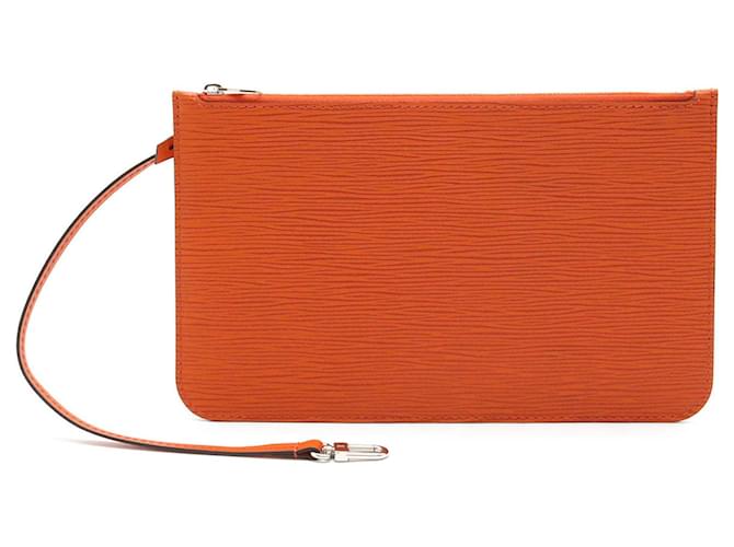 Louis Vuitton POCHETTE NEVERFULL Cuir Orange  ref.1331655