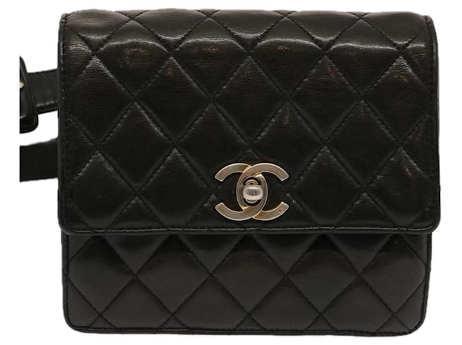 Classique Chanel Matelassé Cuir Noir  ref.1331815