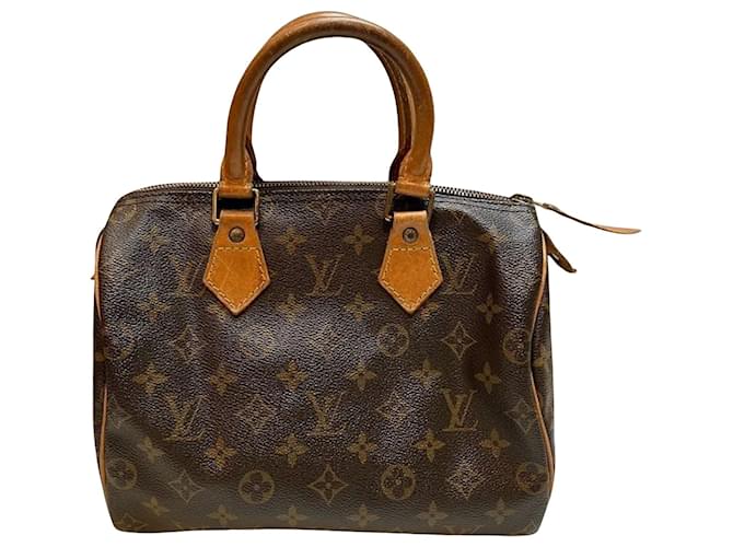 Louis Vuitton Speedy 25 Brown Cloth  ref.1331943