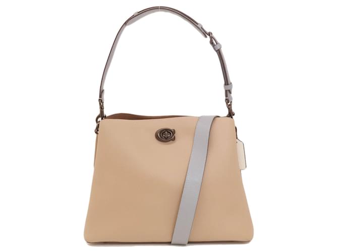 Coach Beige Leather  ref.1331962