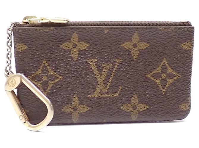 Louis Vuitton Pochette Clés Marrom Lona  ref.1331982