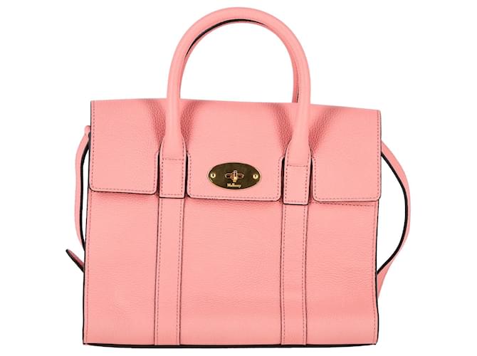 Mulberry Bayswater Tote in Pink Grained Leather  ref.1332006