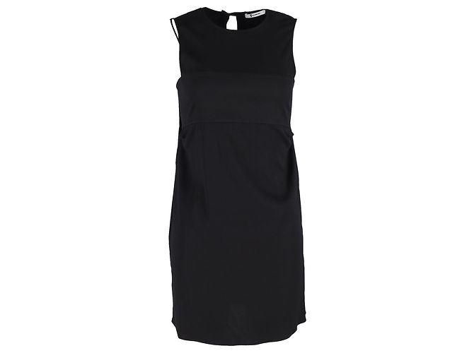 Alexander Wang.Miniabito girocollo a T in cotone nero