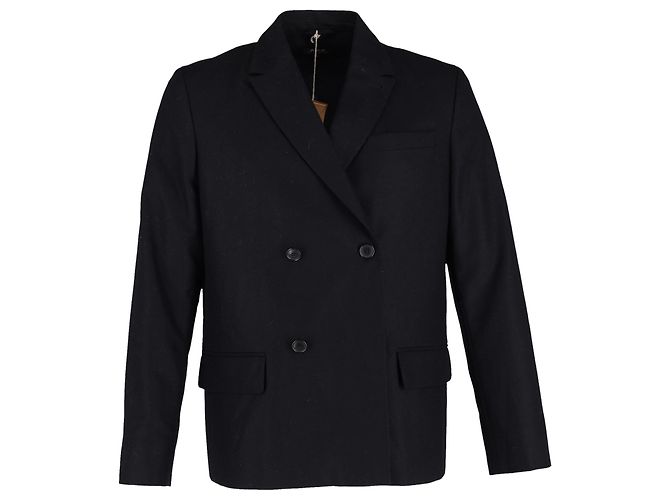 Apc EIN.P.C. gefütterter Blazer aus marineblauer Wolle
