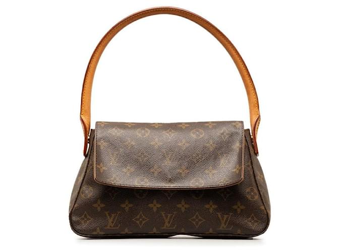 Louis Vuitton Mini Looping Canvas Shoulder Bag M51147 in good condition Cloth  ref.1332101