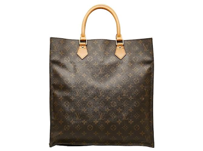 Louis Vuitton Sac Plat Canvas Tote Bag M51140 in good condition Cloth  ref.1332128