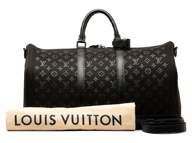 LOUIS VUITTON Monogram Light Up Keepall Bandouliere 50 Canvas Travel Bag M44770 in excellent condition Cloth  ref.1332139