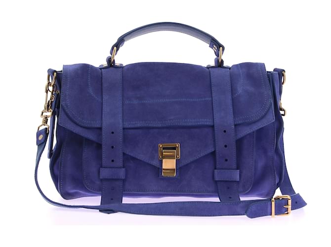 PROENZA SCHOULER  Handbags T.  Suede Blue  ref.1332153