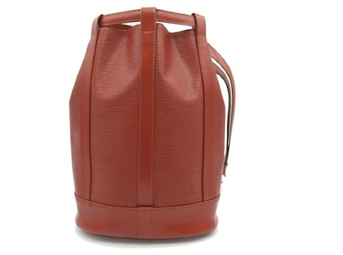 Louis Vuitton Randonnee PM Leather Shoulder Bag M52353 in good condition  ref.1332242