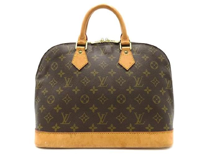 Louis Vuitton Alma Canvas Handbag M51130 in fair condition Cloth  ref.1332243