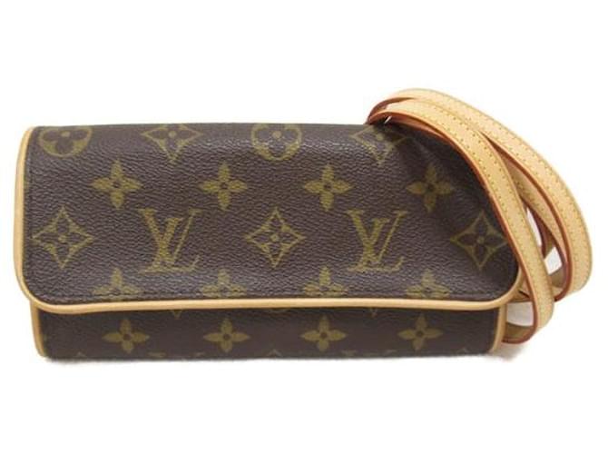 Louis Vuitton Pochette Twin PM Canvas Shoulder Bag M51854 in excellent condition Cloth  ref.1332245
