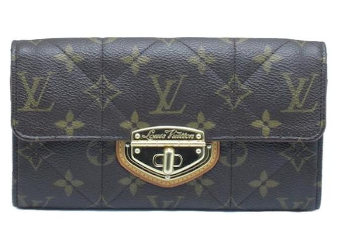 Louis Vuitton Portefeuille Sarah Canvas Lange Geldbörse M66556 In sehr gutem Zustand Leinwand  ref.1332258
