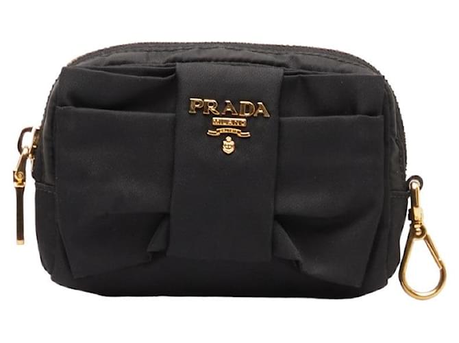 Prada Tessuto Cosmetic Pouch Vanity Bag Canvas 1NF727 in good condition Cloth  ref.1332271